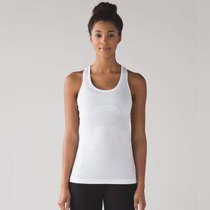 Lululemon swiftly tech white tank size 8